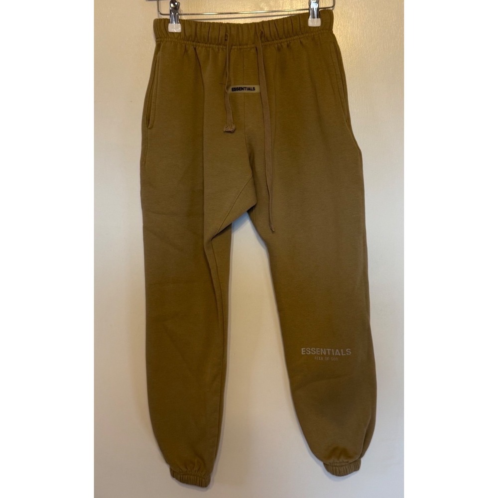 Fear of God Essentials Sweatpants Men's Medium Khaki Brown Joggers – Streetwear